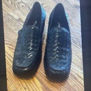 Jeffrey Campbell Woven Leather Loafers Size 8.5